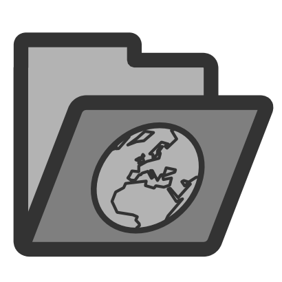 Download free earth grey folder planet icon